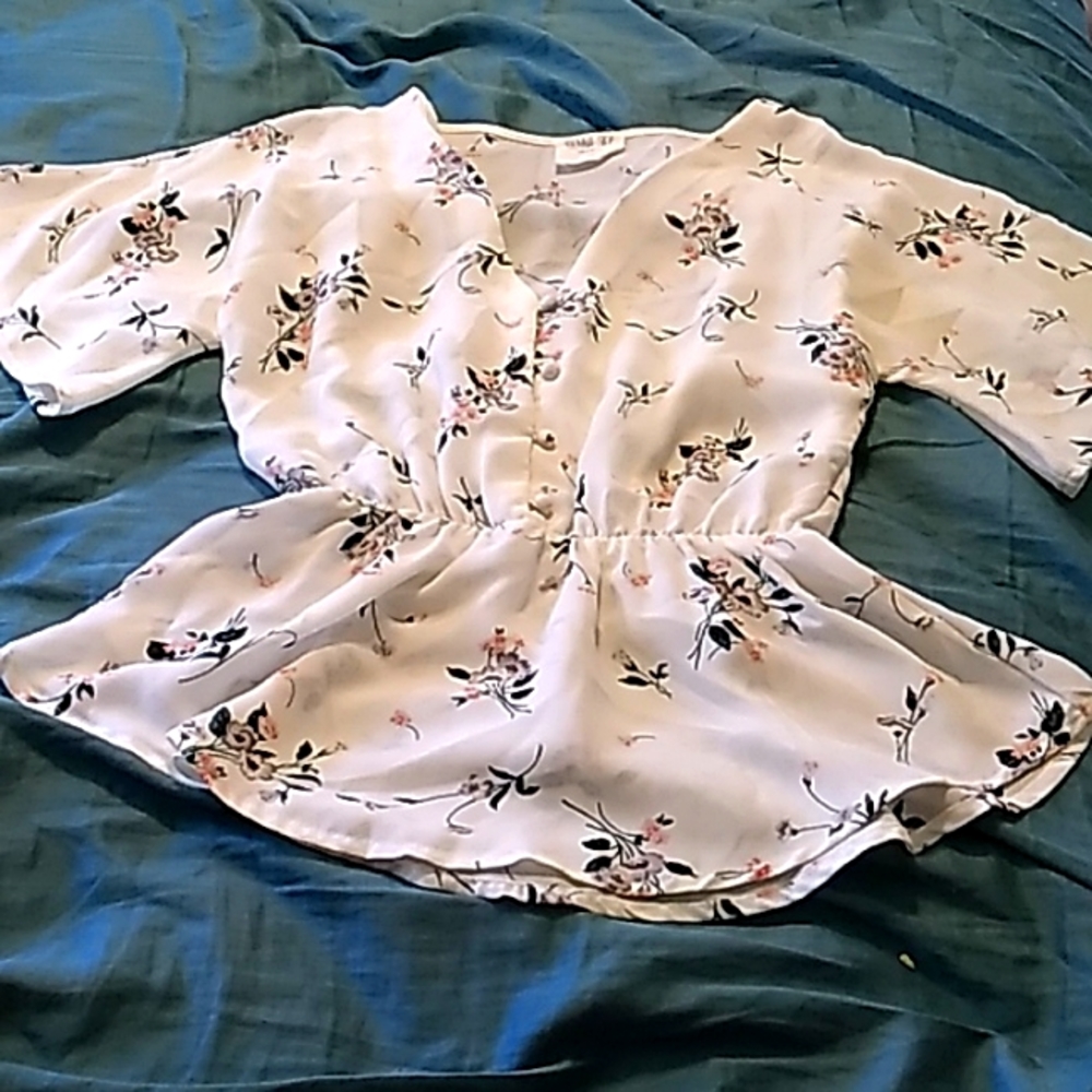 Whits flowered shirt